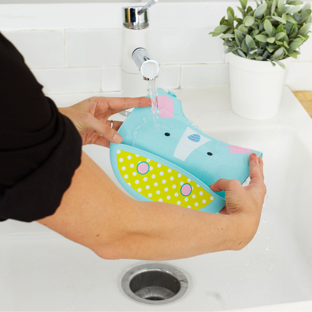 Skip Hop Zoo Fold &amp; Go Silicone Bib - HUNA