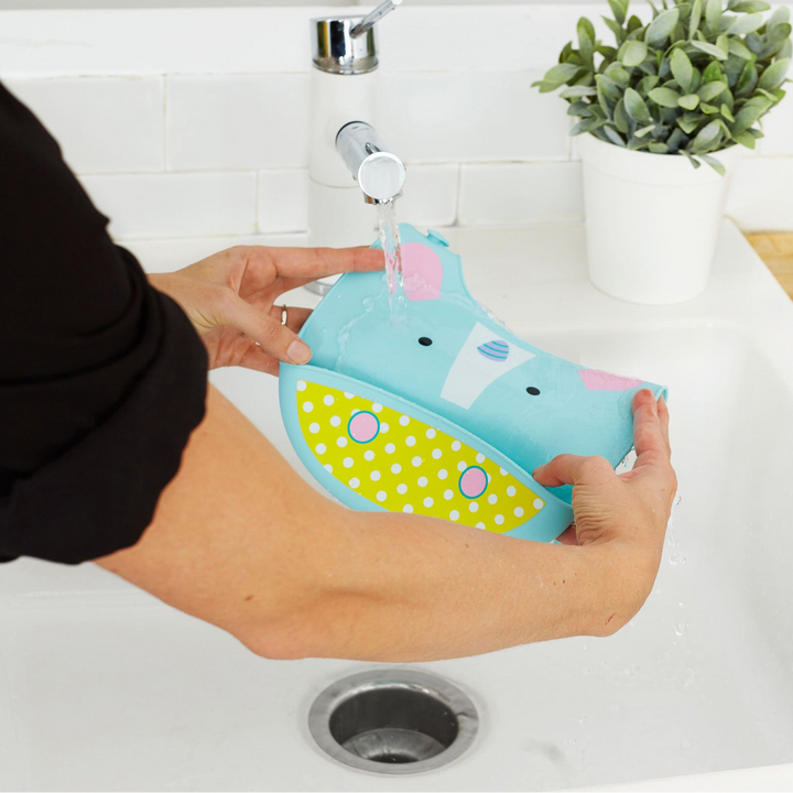 Skip Hop Zoo Fold &amp; Go Silicone Bib - HUNA