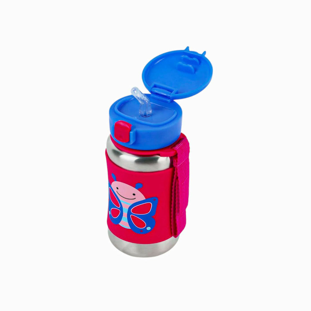 Skip Hop Zoo Stainless Steel Straw Bottle