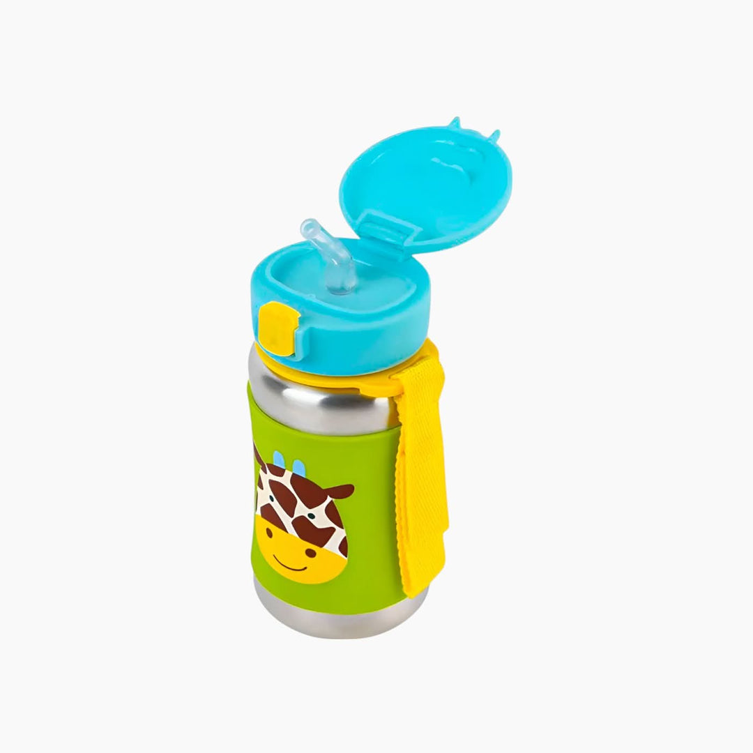 Skip Hop Zoo Stainless Steel Straw Bottle