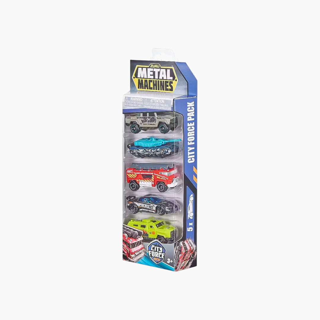 Zuru Metal Machines City Force 5Pk - HUNA