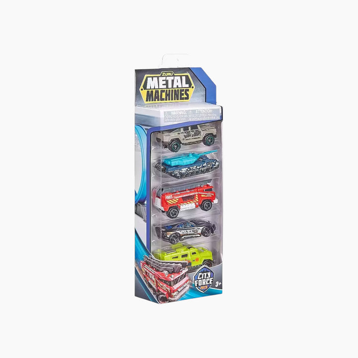 Zuru Metal Machines City Force 5Pk - HUNA