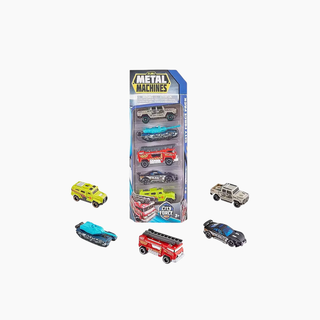 Zuru Metal Machines City Force 5Pk - HUNA