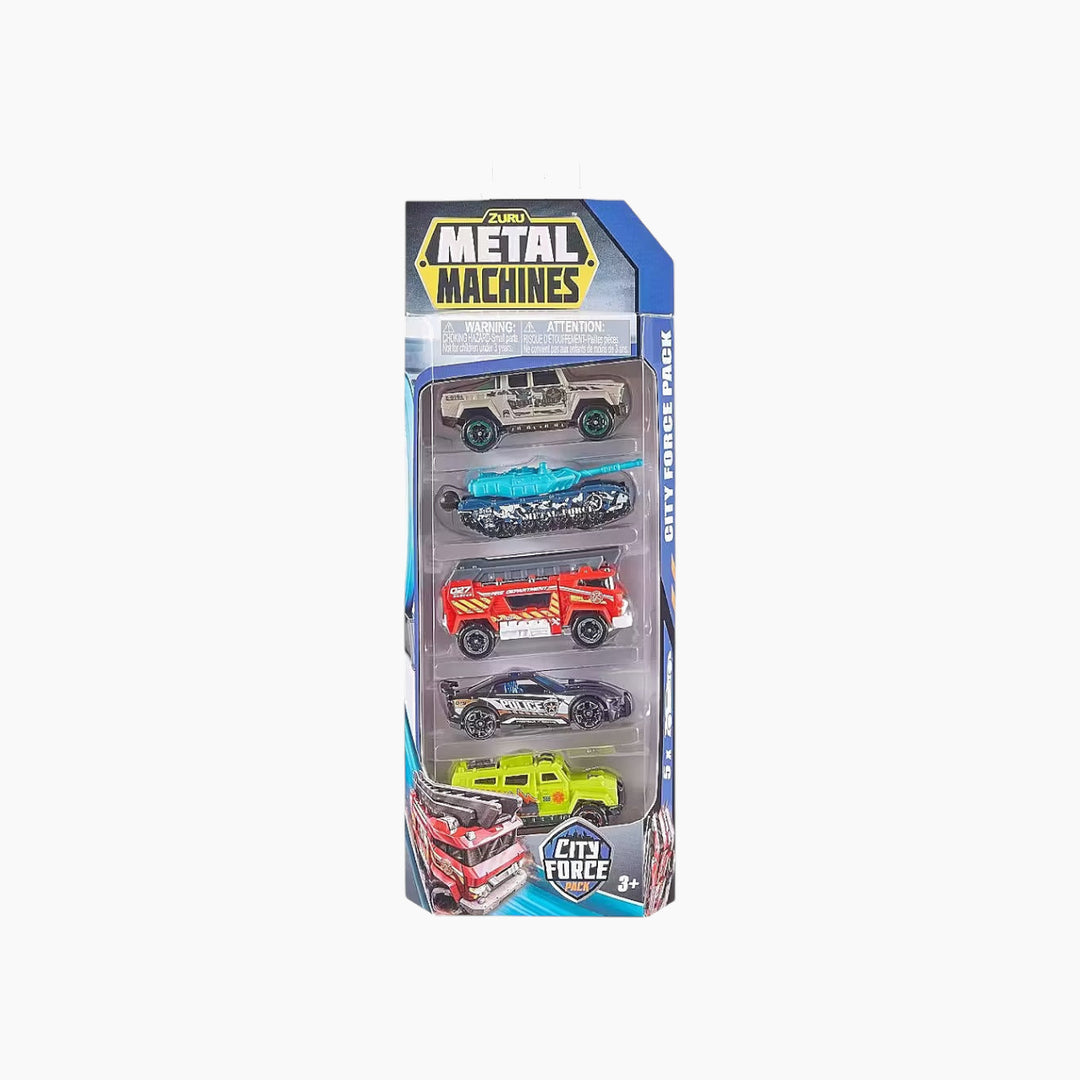 Zuru Metal Machines City Force 5Pk - HUNA
