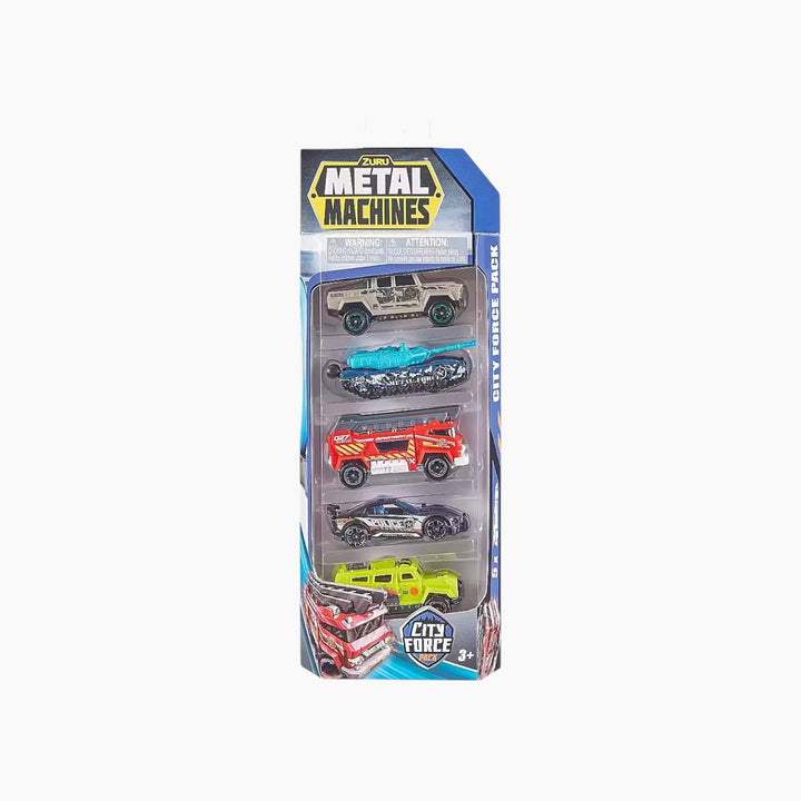 Zuru Metal Machines City Force 5Pk - HUNA