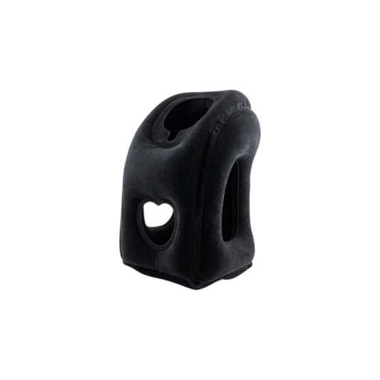 Black Travel Face Pillow