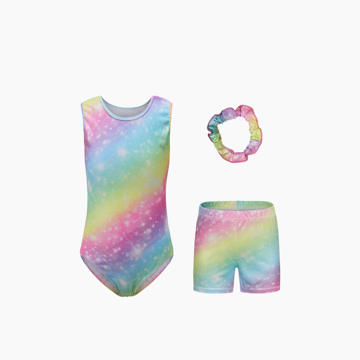 Multi-Color Gymnastics Leotard Set
