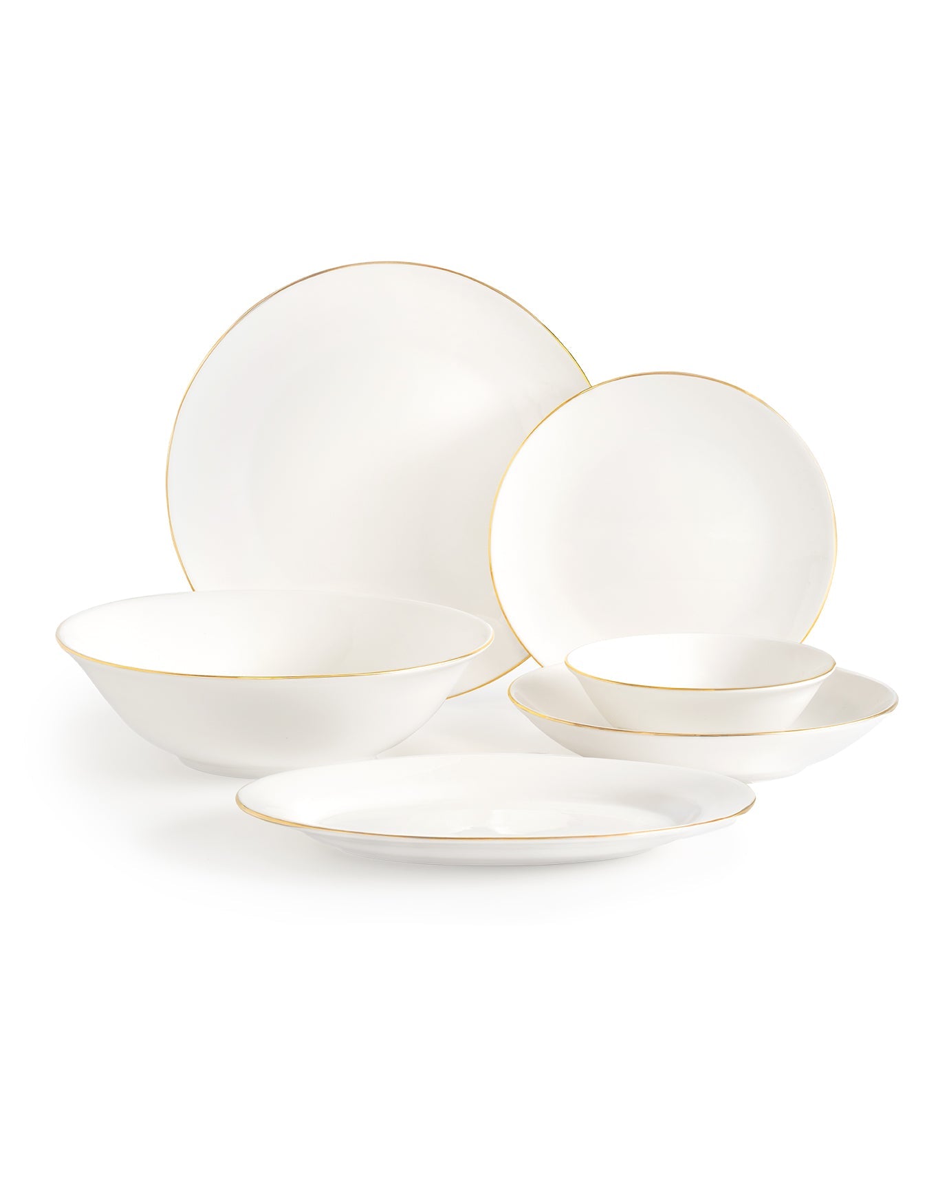 Madame Coco Helios 27 Piece Dinner Set Gold/platinum Madame Coco Helios 27 Piece Dinner Set Gold/platinum