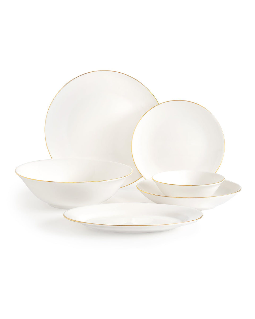 Helios 27 Piece Dinner Set Gold/platinum - Madame Coco JO