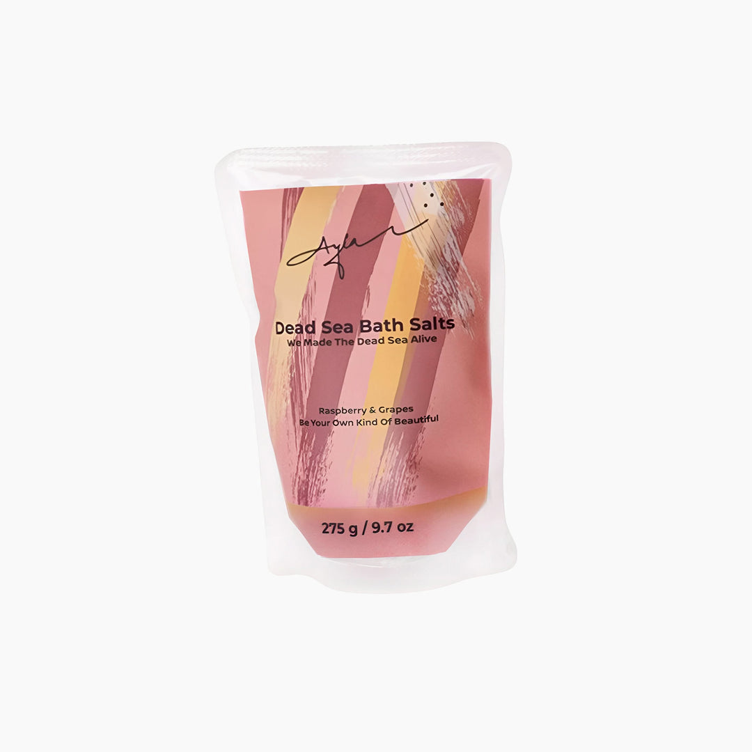 Ayla Dead Sea Salt Raspberry And Grapes Bath Soak