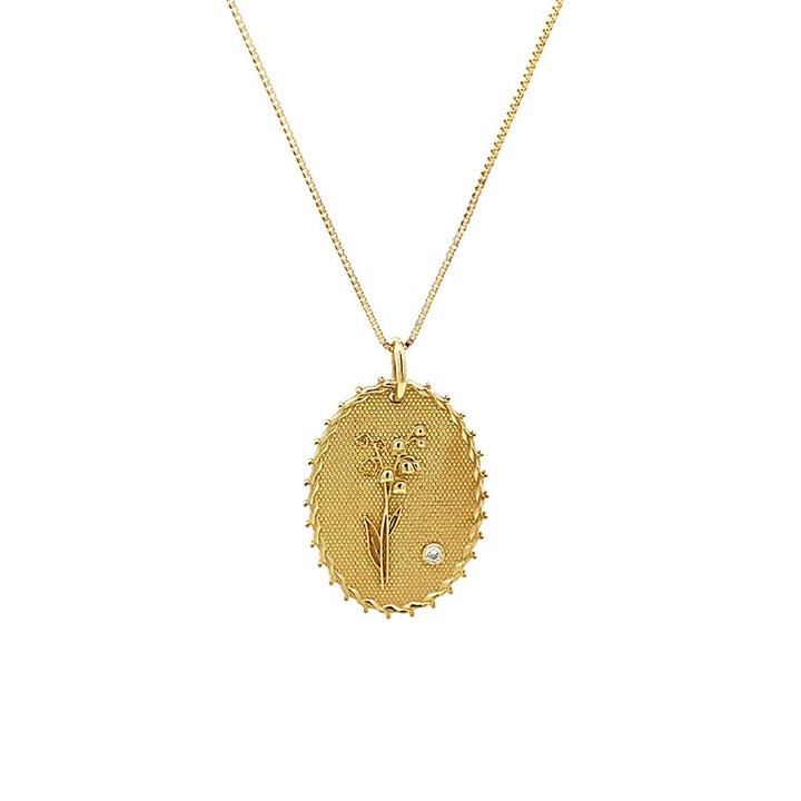 BabyChic Fine Jewelry Birthflower Necklace