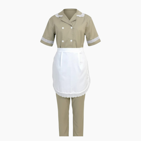 Kaki Uniform Set with Apron