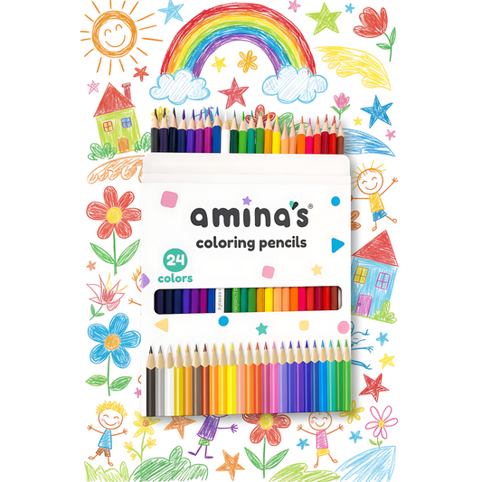 Amina's Coloring Pencils 24 Color