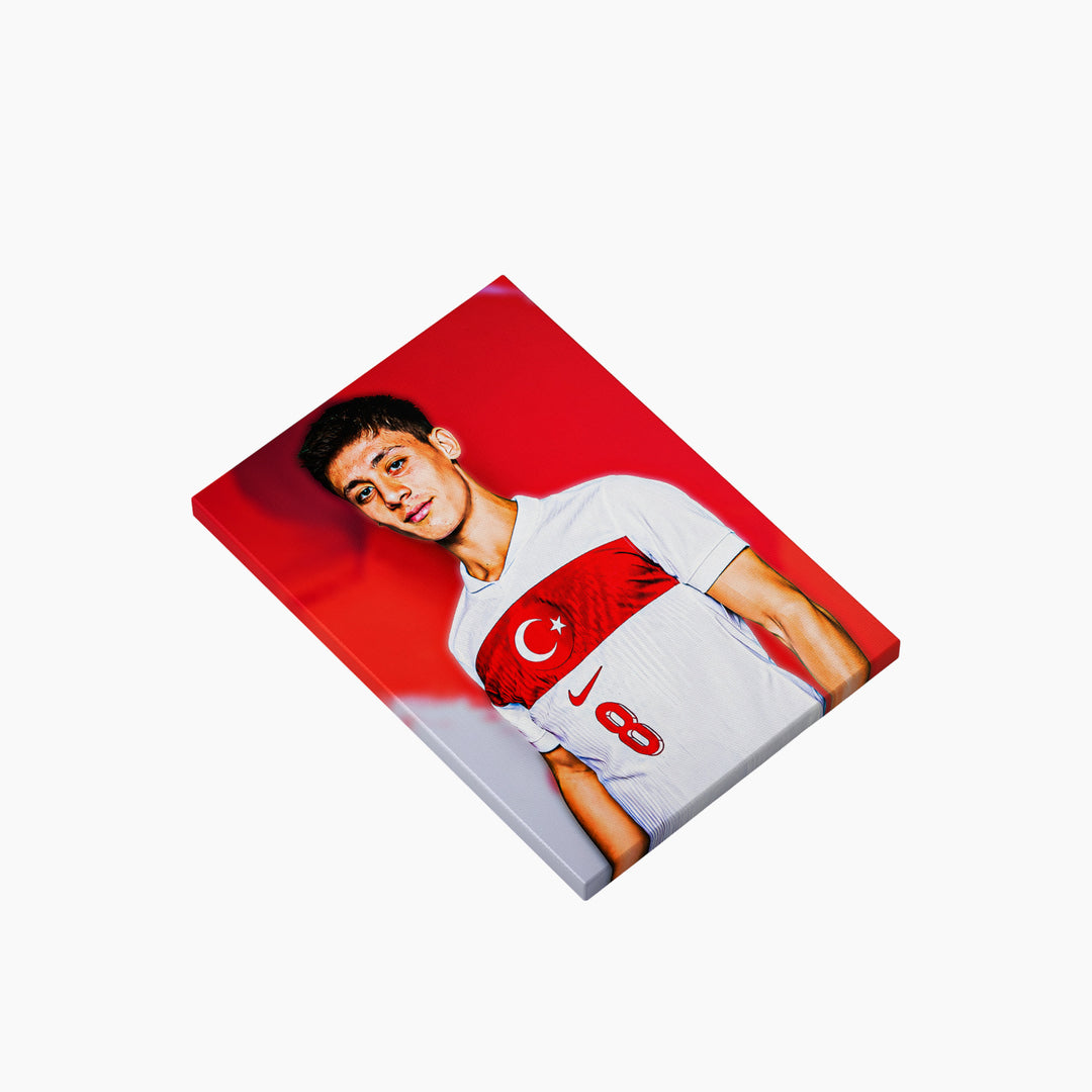 Arda Guler A4 printed canvas football art