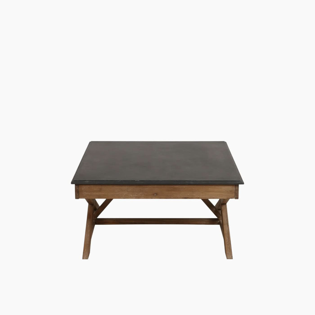 Splendido Home Furniture Crossbars &amp; Concrete Top Coffee Table