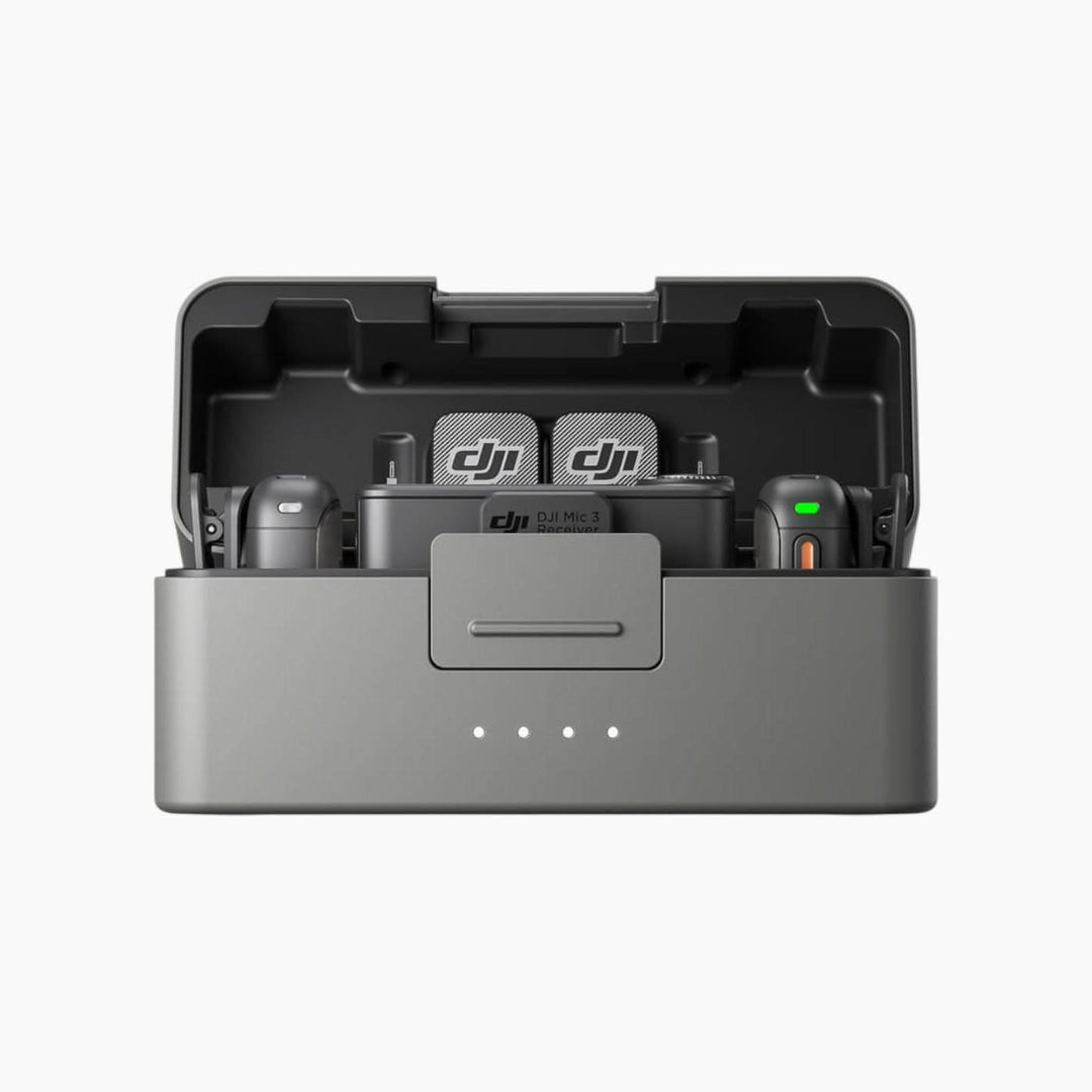 DJI Mic 3 wireless microphone system with dual transmitters