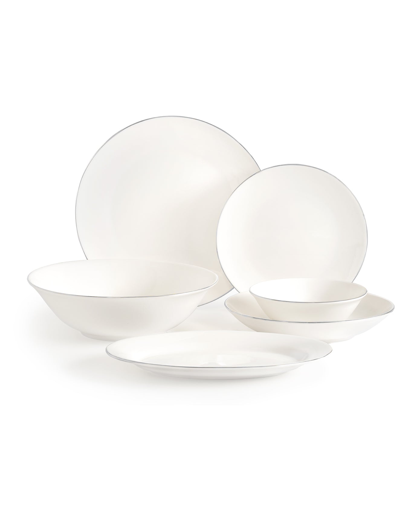 Madame Coco Helios 27 Piece Dinner Set Gold/platinum Madame Coco Helios 27 Piece Dinner Set Gold/platinum