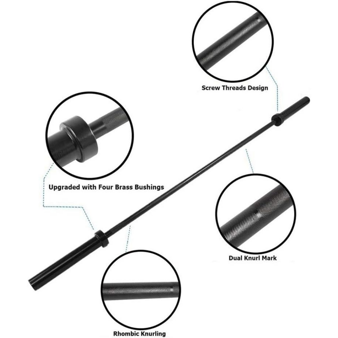 1.5-meter Olympic weightlifting barbell with holes
