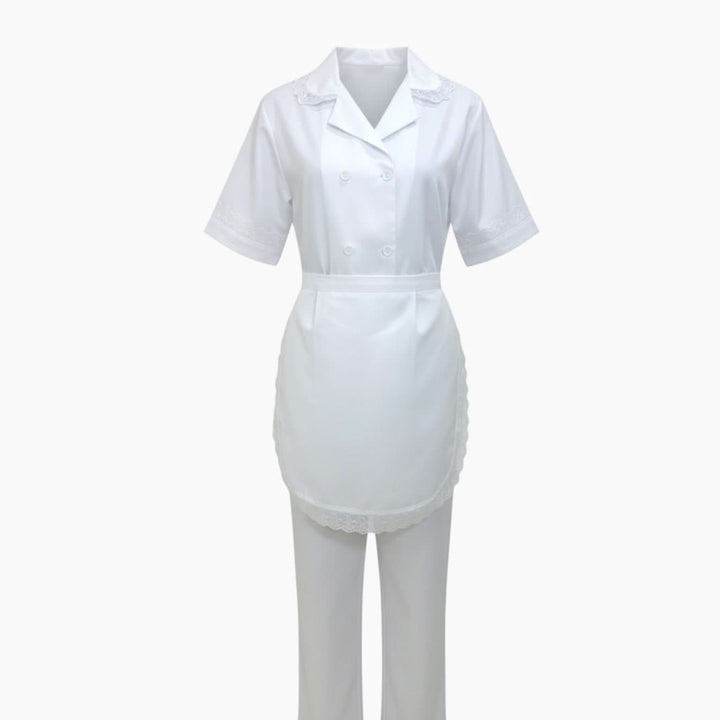 Nuvia Classic White Uniform Set