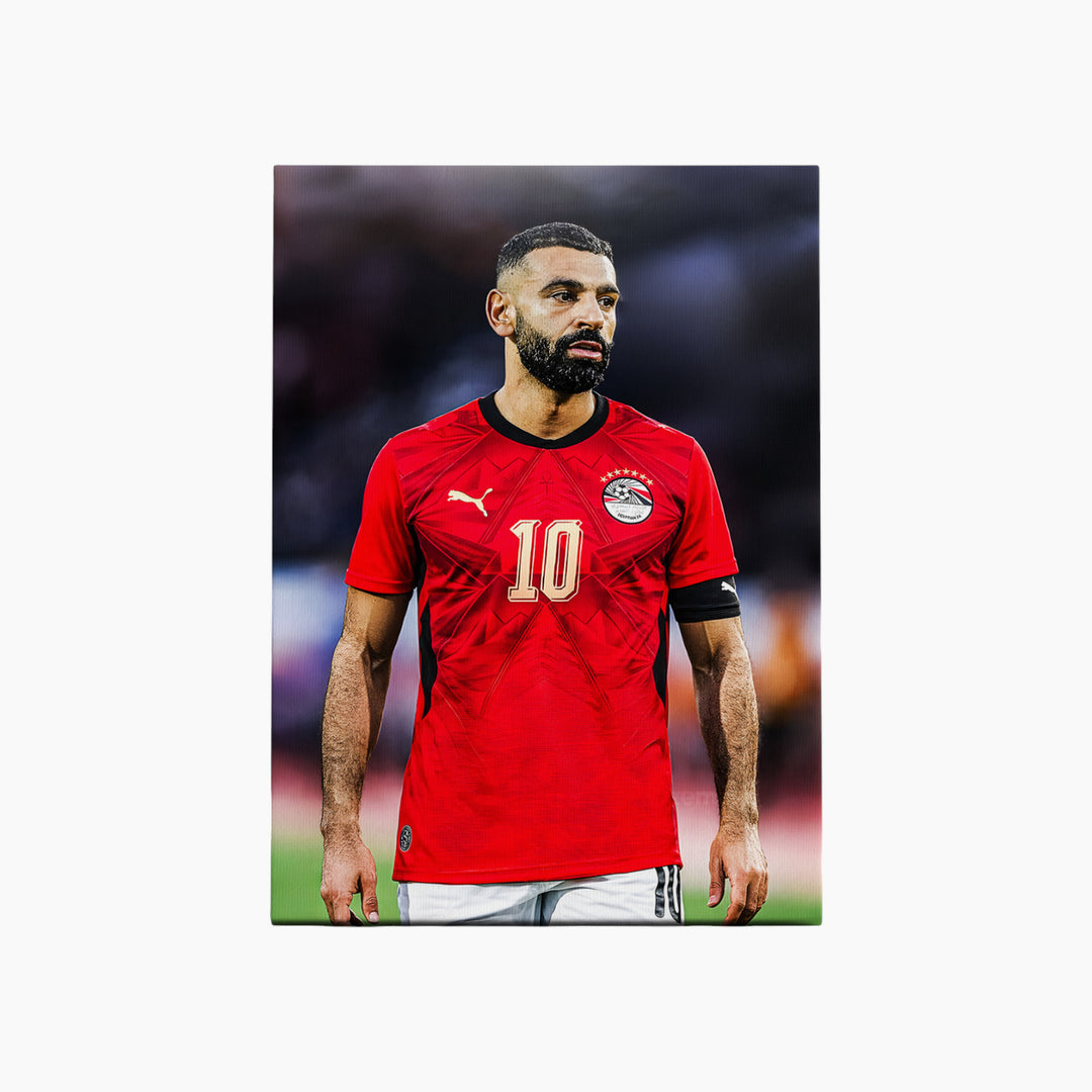 Mohamed Salah A4 printed canvas football art