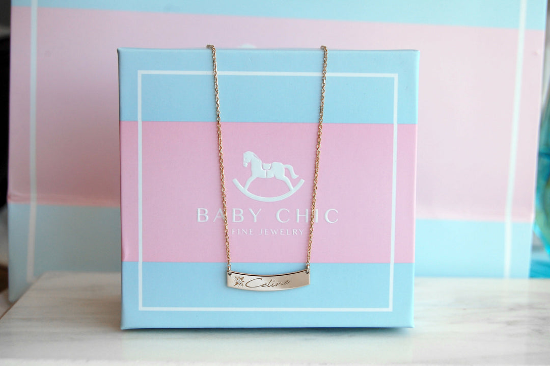 Baby Chic Fine Jewelry Inscription Necklace