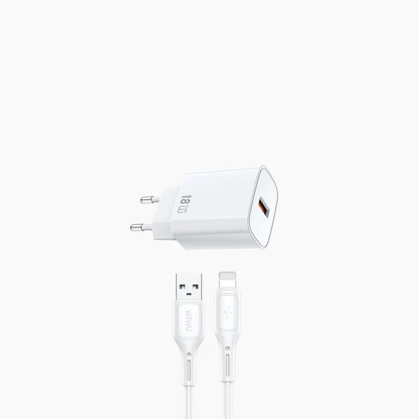 Wiwu Wi-G006 Essen Gan Fast Charger+Cable Combo (Eu)