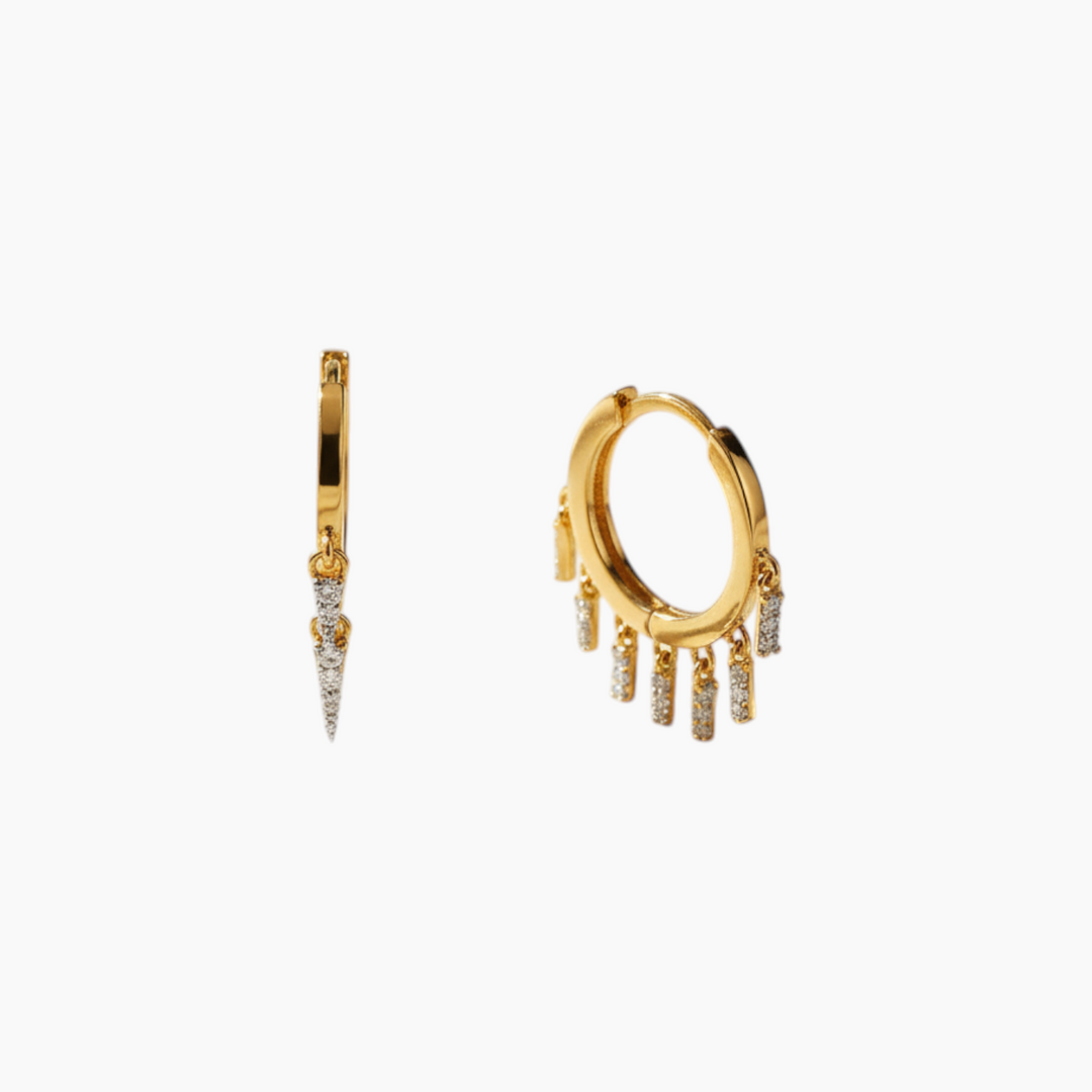 Noura B Jewelry Elemental Mini Hoop Earrings