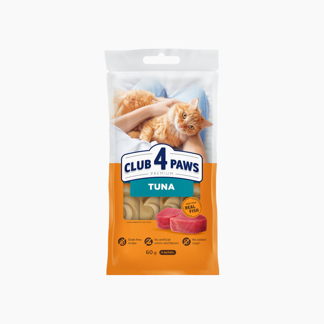 Club4Paws Cl Creamy Treats For Cats (4x0.015kg) 0.06kg
