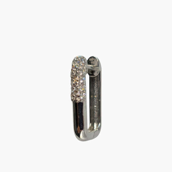 White Gold Earring with White Diamonds