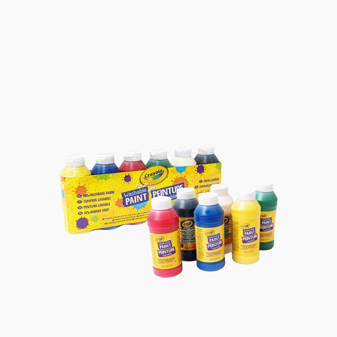 Crayola Tempera Washable Pack Of 6 Different Colors 238Ml - HUNA