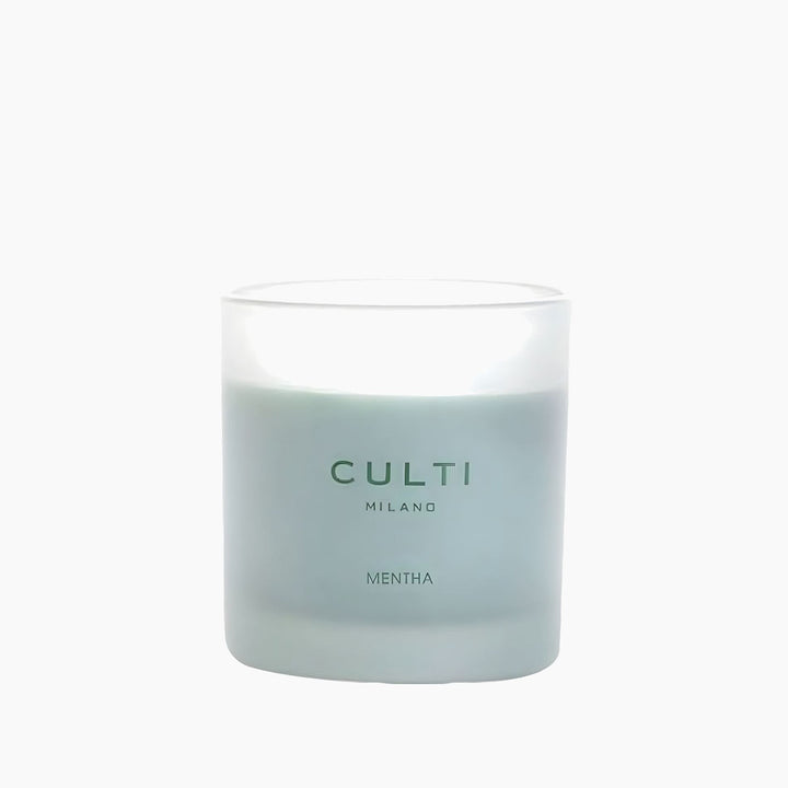 Culti Milano Candle In Silkscreened Satin Glass