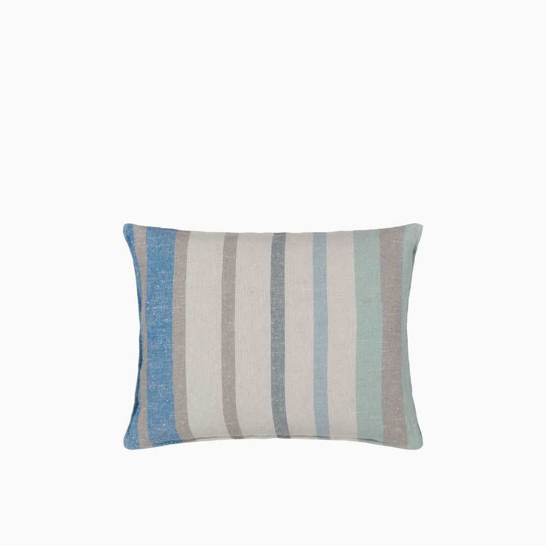 Designers Guild Brera Corso Aqua Linen Cushion - HUNA