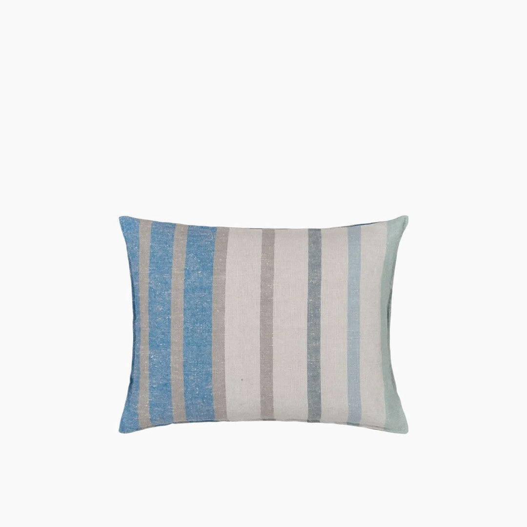 Designers Guild Brera Corso Aqua Linen Cushion - HUNA