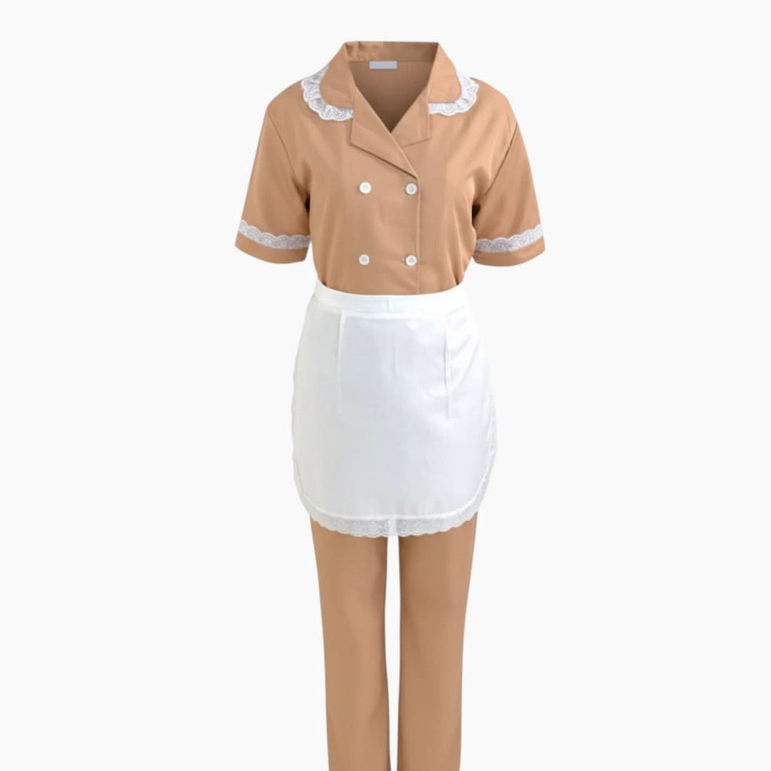 Nuvia Beige Housemaid Uniform