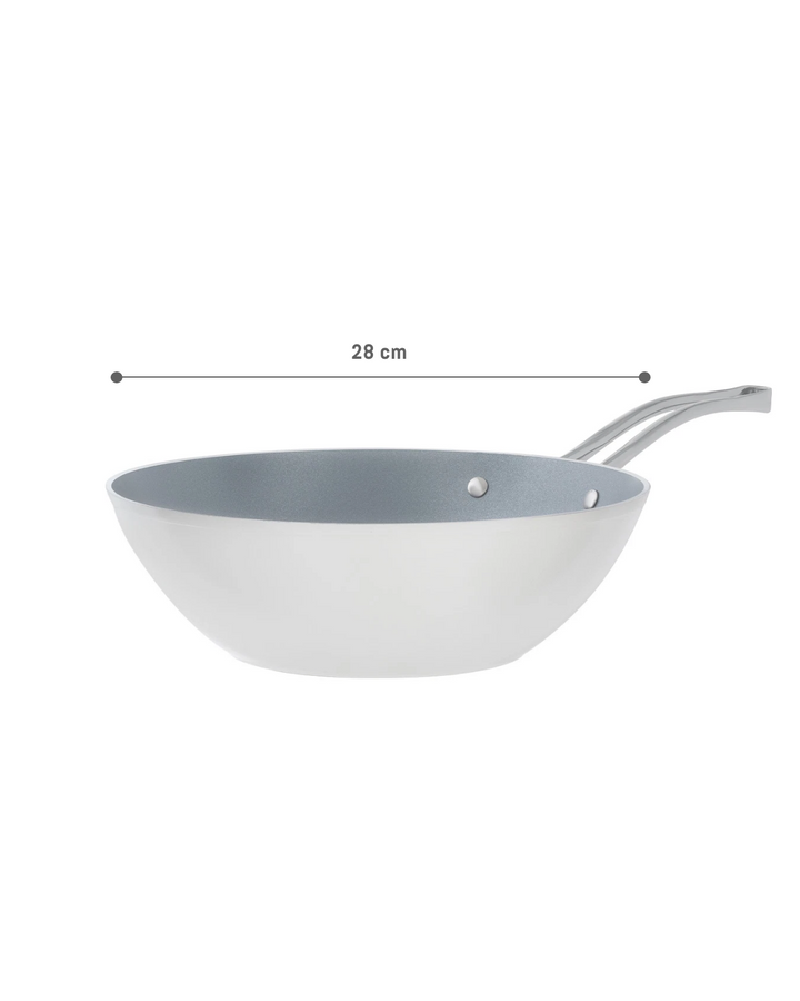 Nano Ceramic Wok Pan 28 Cm - Madame Coco JO