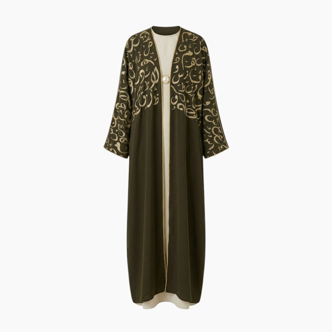 Amaara Arabian Olive Green Bisht