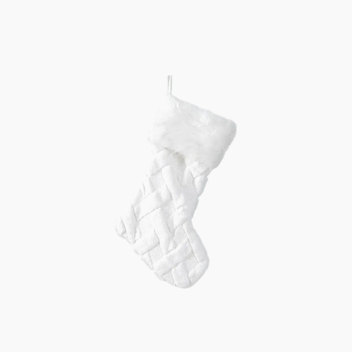 Fabric White Stocking