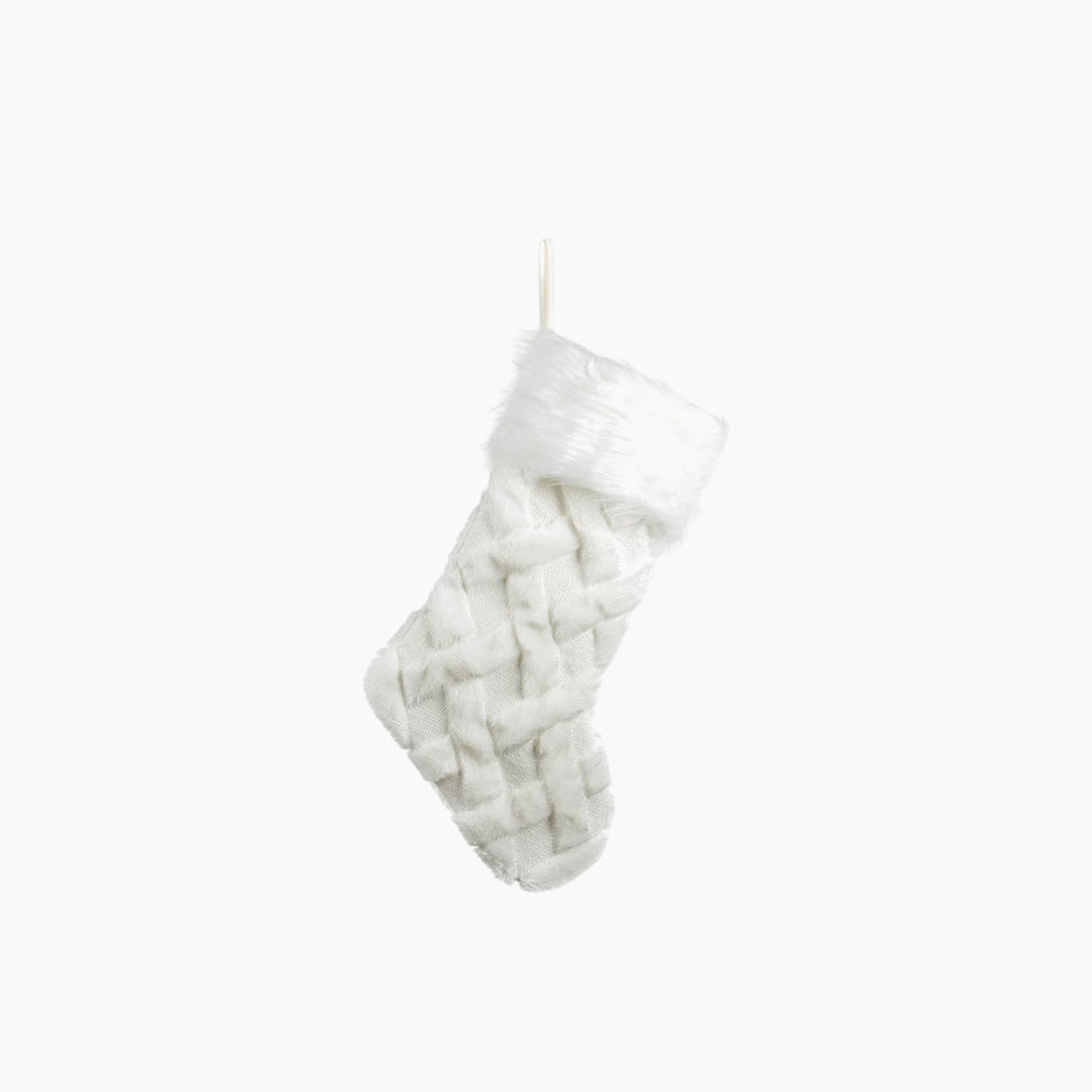 Fabric White Stocking