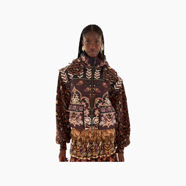 Farm Rio Brown Winter Ainika Puffer Jacket