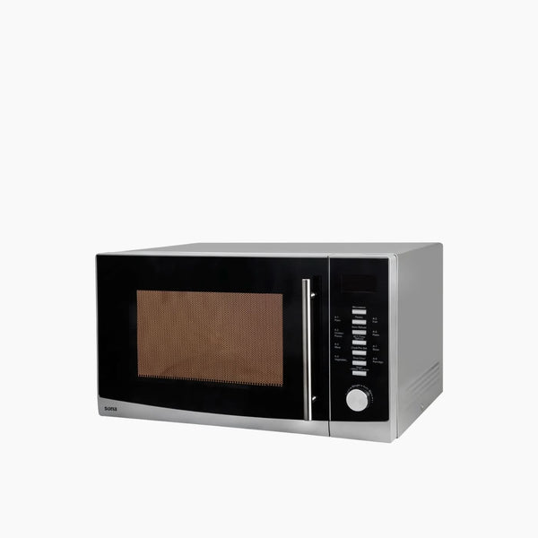فرن ميكروويف رمادي سعة 30 لترًا