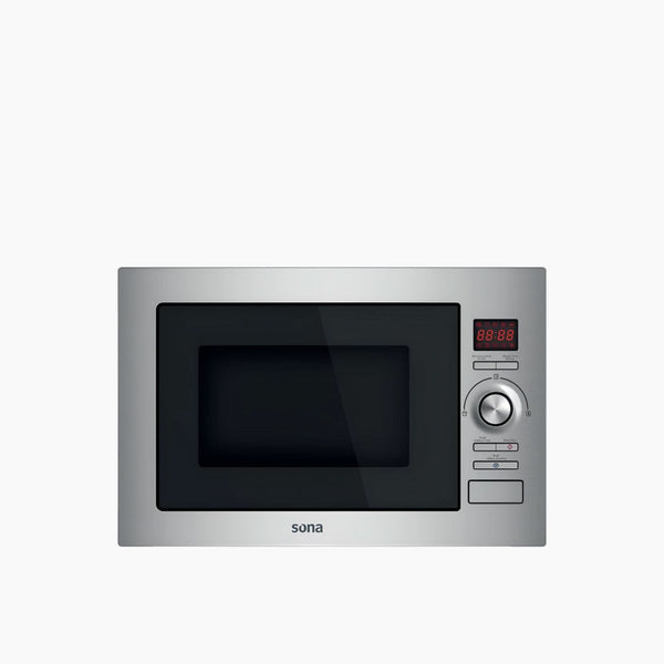 فرن ميكروويف مدمج من الفولاذ المقاوم للصدأ سعة 30 لترًا