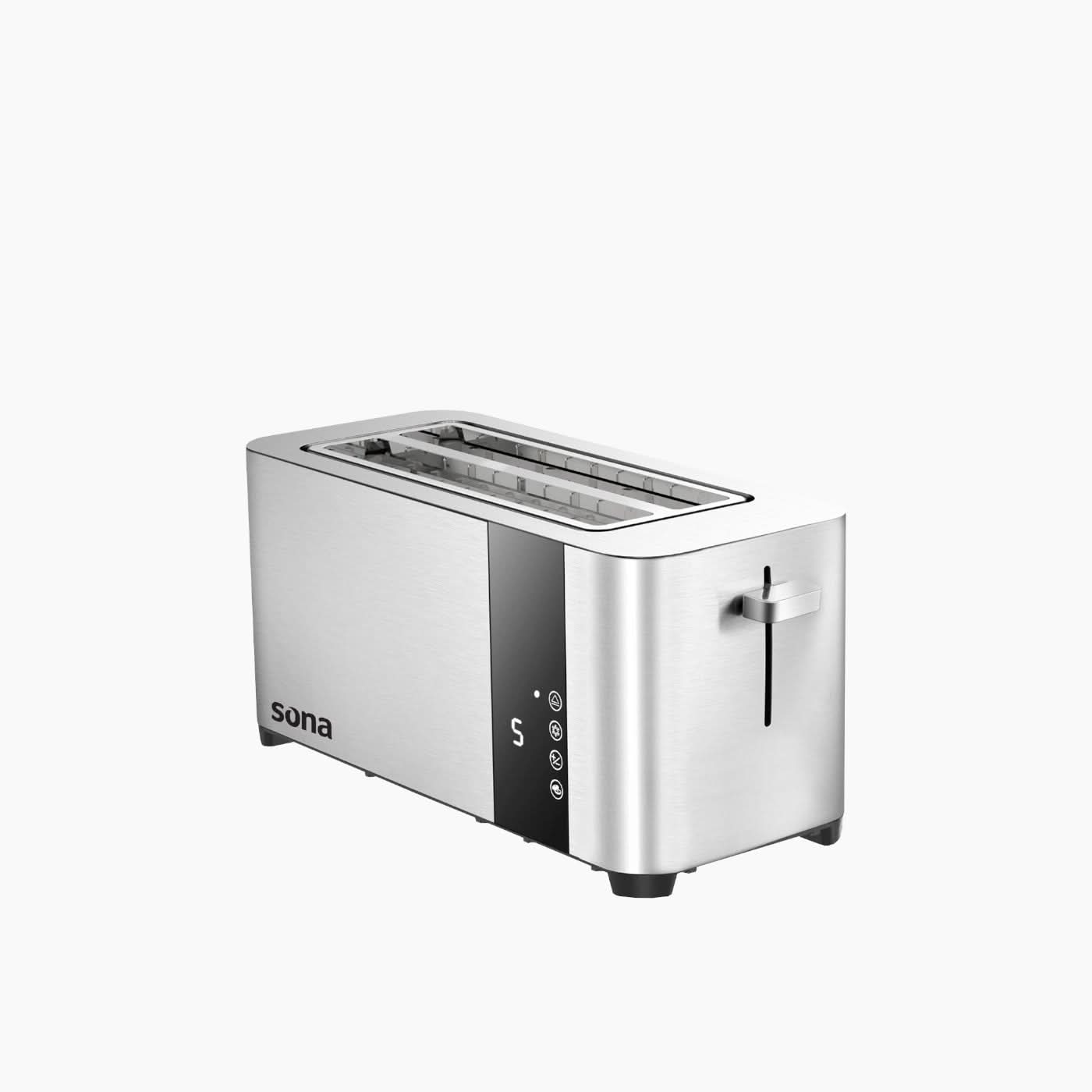 Sona Toaster Steel Touch Control 4 Slices Toaster Sona Toaster Steel Touch Control 4 Slices Toaster