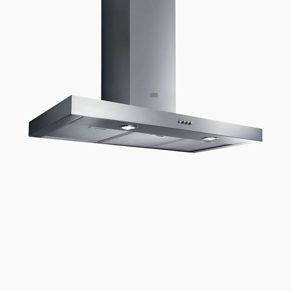 شفاط مطبخ حائطي من الفولاذ المقاوم للصدأ بتدفق هواء 90 سم