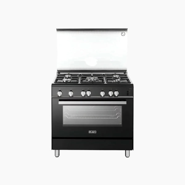 بوتاجاز غاز 5 شعلات غاز أمان كامل مع مروحة 90 سم