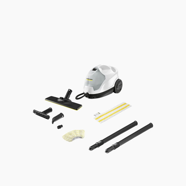 منظف البخار يسخن لمدة 4 دقائق