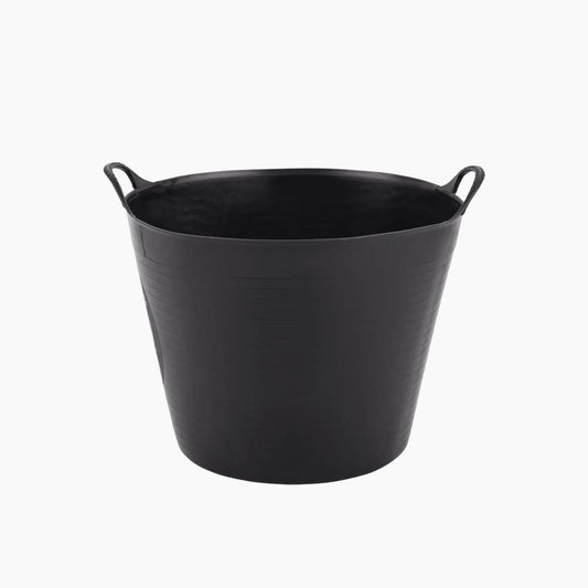 Flexible Tub with Two Handles Black