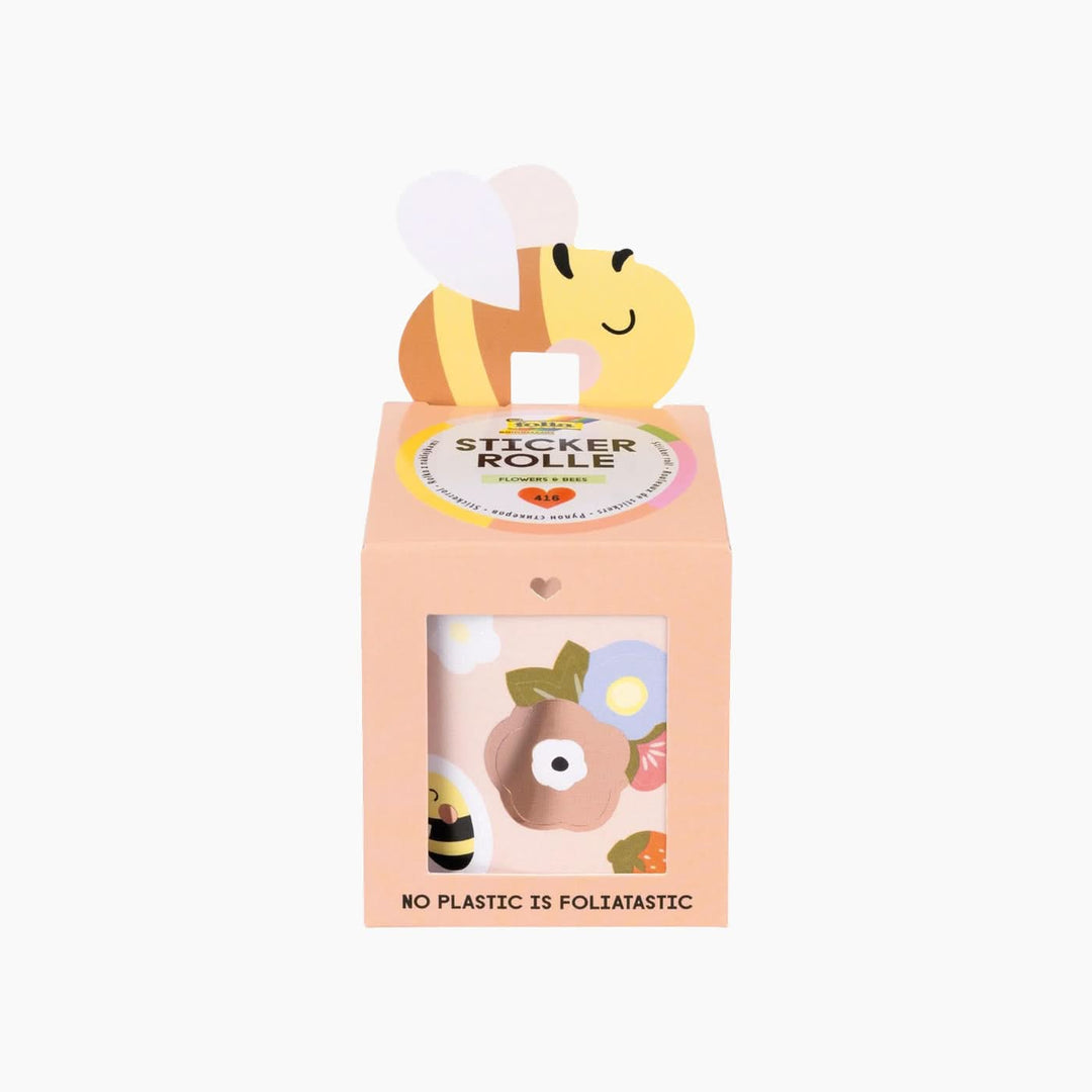 Folia sticker roll with Flowers &amp; Bees theme