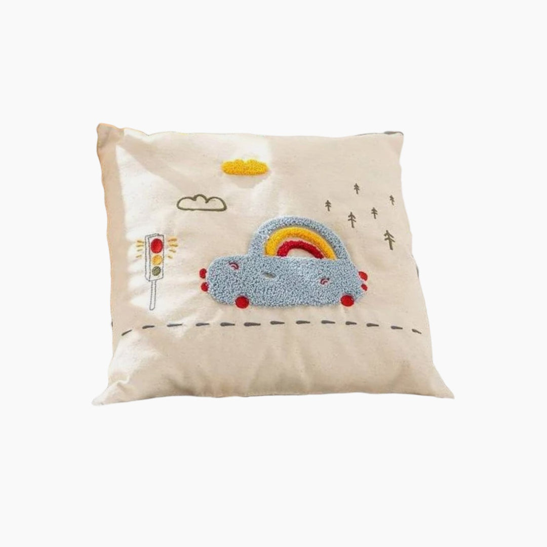 EH Living Cars With Filling Decorative Cushion 30x30 cm Beige
