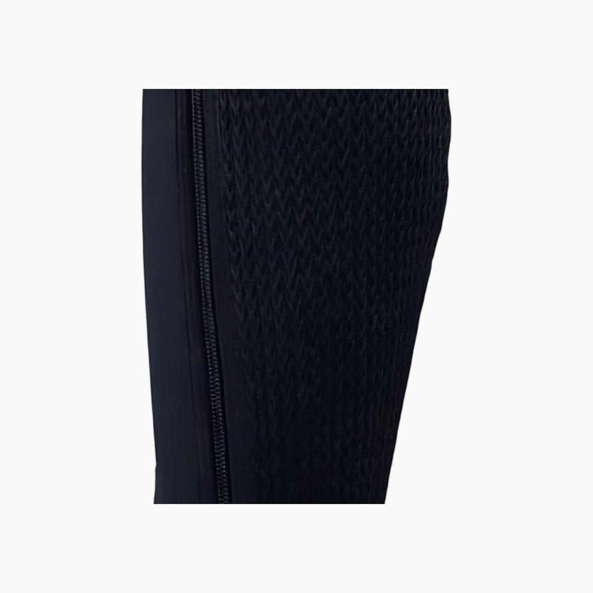 Equestro black horse riding half chaps with full-length zip