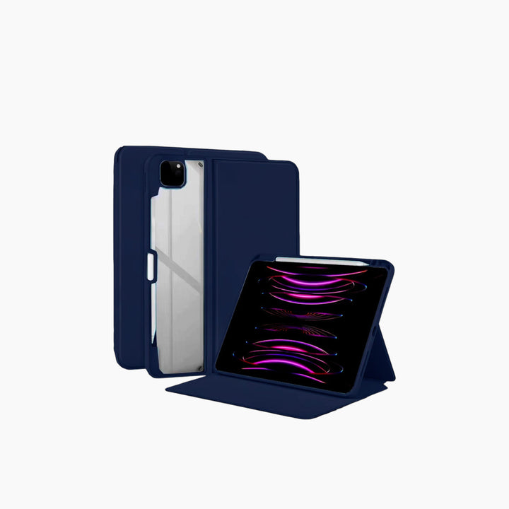 iPad Factory Magnetic PU Leather With Stand&amp; Pencil Holder Case